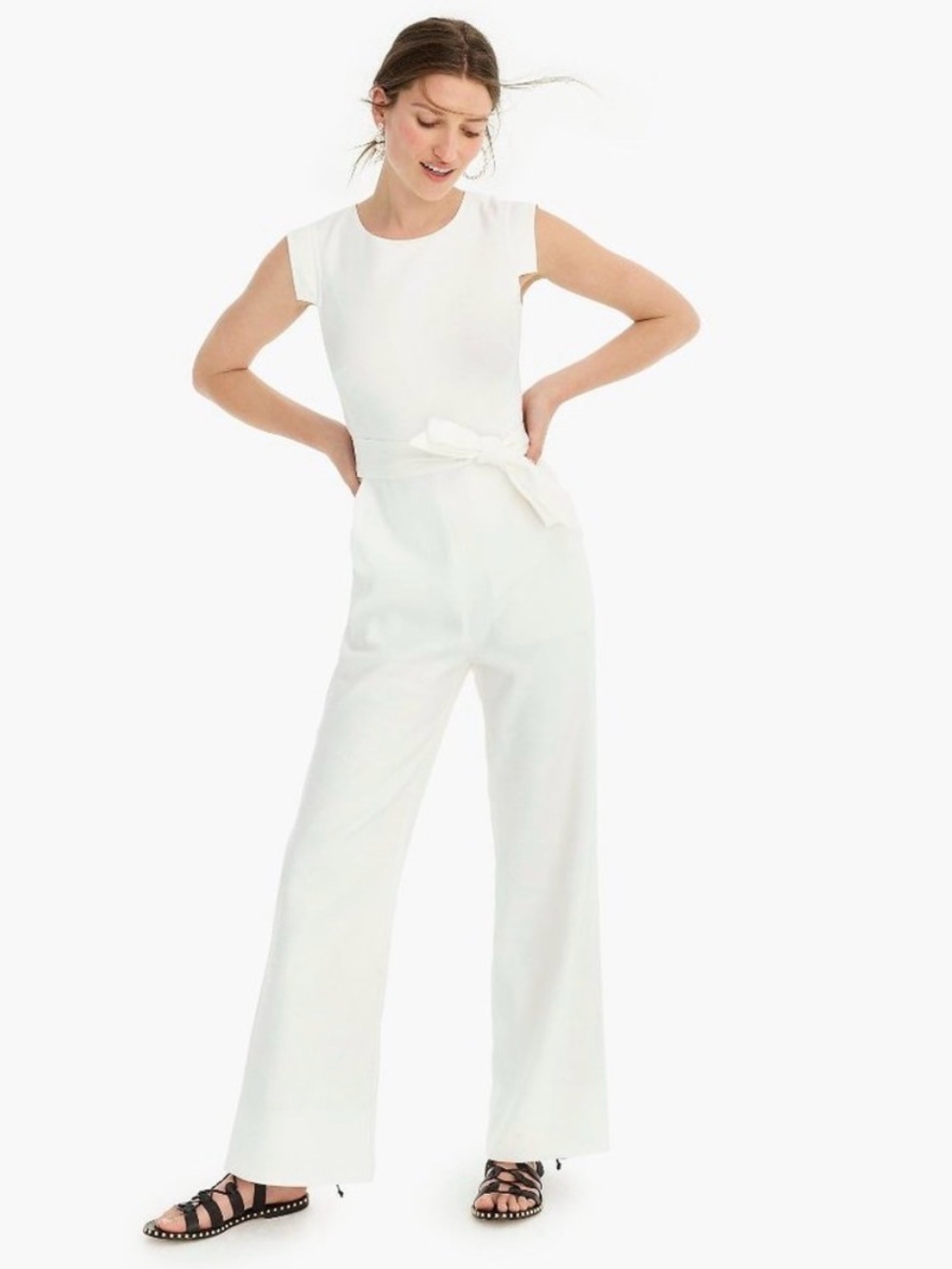 J. Crew Résumé Jumpsuit in Stretch Linen